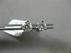 ESTATE .56CT DIAMOND 14KT WHITE GOLD CLASSIC 3D 3 PRONG SOLITAIRE STUD EARRINGS