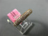 ESTATE .76CT PINK DIAMOND 18KT ROSE GOLD 3D MULTI ROW WEDDING ANNIVERSARY RING