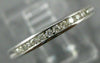 ESTATE .10CT DIAMOND 14K WHITE GOLD ROUND CHANNEL SEMI ETERNITY ANNIVERSARY RING