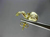 ESTATE LARGE 1.80CT DIAMOND & PEARL 18KT YELLOW GOLD BOW HANGING EARRINGS #26055