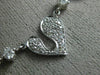 ESTATE 1.97CT DIAMOND 18KT WHITE GOLD 3D MULTI HEART BY THE YARD LOVE NECKLACE