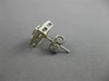 ESTATE .51CT DIAMOND 14KT WHITE GOLD 3D SQUARE CLUSTER HALO STUD EARRINGS #19054