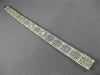 ANTIQUE WIDE & LONG .15CT DIAMOND 14K WHITE GOLD FILIGREE TENNIS BRACELET #26025