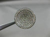 ESTATE LARGE 1.72CT DIAMOND 14KT WHITE GOLD ETOILE CIRCLE CONCAVE MULTI ROW RING