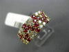 WIDE 2.40CT DIAMOND & AAA RUBY 18KT YELLOW GOLD ZIG ZAG WEDDING ANNIVERSARY RING