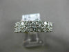 WIDE 1.40CT DIAMOND 18KT WHITE GOLD 3D DOUBLE ROW SEMI ETERNITY ANNIVERSARY RING