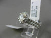 ESTATE 1.42CT DIAMOND 14KT WHITE GOLD OVAL HALO ENGAGEMENT WEDDING RING BAND SET