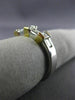 ESTATE WIDE .85CT DIAMOND 14KT TWO TONE GOLD WEDDING ANNIVERSARY LOVE RING #7007