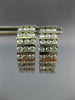 ESTATE 1.55CT DIAMOND 14KT WHITE GOLD 3D 3 ROW CHANNEL HANGING EARRINGS #1122