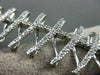 ESTATE WIDE 3.85CT DIAMOND 14K WHITE GOLD FLOATING X DESIGN BRACELET VERY UNIQUE