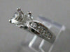ESTATE .48CT ROUND DIAMOND PLATINUM 3D SEMI MOUNT ENGAGEMENT RING EF VVS 20173