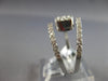 .59CT DIAMOND 14KT WHITE GOLD 3D ROUND CLUSTER SQUARE 3 ROW CRISS CROSS FUN RING