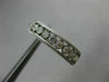 ESTATE .52CT DIAMOND 14KT WHITE GOLD 3D CLASSIC FILIGREE MILGRAIN HOOP EARRINGS