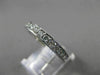 ESTATE 1.20CT ROUND DIAMOND 14KT WHITE GOLD PRONG CHANNEL ETERNITY RING #18598