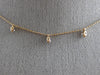 ESTATE .50CT DIAMOND 14KT ROSE GOLD 3D CLASSIC BY THE YARD FLOATING FUN NECKLACE
