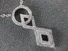 ESTATE .29CT DIAMOND 18KT WHITE GOLD CIRCLE OF LIFE INFINITY LOVE KNOT NECKLACE