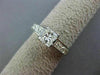 ESTATE EGL 1.70CT PRINCESS DIAMOND 14K WHITE GOLD CLASSIC ENGAGEMENT RING #25520