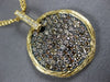 ESTATE 1.54CT MULTI COLOR FANCY DIAMOND 14KT YELLOW GOLD 3D BY THE YARD PENDANT