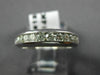 ESTATE .48CT DIAMOND 14KT WHITE GOLD 3D CHANNEL WEDDING ANNIVERSARY RING #18145