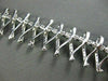 ESTATE WIDE 3.85CT DIAMOND 14K WHITE GOLD FLOATING X DESIGN BRACELET VERY UNIQUE
