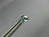 ESTATE .90CT AAA AQUAMARINE 14KT YELLOW GOLD 3D TRILLION STUD EARRINGS #25206