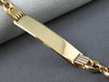 ESTATE 14KT ROSE GOLD 3D CLASSIC KIDS NAME PLATE ENGRAVABLE BRACELET #22036