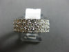 ESTATE WIDE 2.18CT DIAMOND 14K WHITE GOLD SEMI ETERNITY WEDDING ANNIVERSARY RING