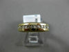 ESTATE 1.25CT DIAMOND 14KT YELLOW GOLD CHANNEL ETERNITY WEDDING ANNIVERSARY RING
