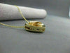 ESTATE LARGE .25CT DIAMOND 14KT YELLOW GOLD HEART PENDANT & CHAIN F/G VS #21961