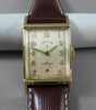 ANTIQUE 14KT YELLOW GOLD LORD ELGIN SQUARE MENS WATCH ABSOLUTELY AMAZING! #21575