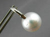 ESTATE LARGE .44CT DIAMOND & AAA SOUTH SEA PEARL DIAMOND 18K WHITE GOLD EARRINGS