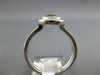 1.27CT DIAMOND & AAA PERIDOT 14KT WHITE GOLD ROUND HALO FILIGREE BEZEL FUN RING