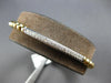 .29CT DIAMOND 14KT 2 TONE GOLD CLASSIC ROUND FLEXIBLE BAR CUFF BANGLE BRACELET