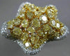GIA EXTRA LARGE 7.95CT WHITE & FANCY YELLOW DIAMOND 18K 2 TONE GOLD 3D STAR RING