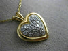 ANTIQUE .48CT DIAMOND 14KT WHITE & YELLOW GOLD CLASSIC PAVE HEART PENDANT #1744