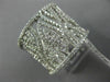 ESTATE LARGE 1.18CT DIAMOND 14KT WHITE GOLD 3D MULTI LEAF OPEN FILIGREE FUN RING