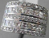 ESTATE WIDE F COLOR, VVS 4.0CT DIMAOND 18K GOLD RING
