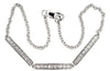 ESTATE .33CT DIAMOND 14KT WHITE GOLD 3D CLASSIC FLEXIBLE LOVE BRACELET