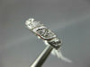ANTIQUE .35CT DIAMOND 14K WHITE GOLD 3D FILIGREE ETERNITY ANNIVERSARY RING #1190