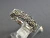 1.08CT DIAMOND 14K WHITE GOLD 3D INVISIBLE MULTI FLOWER WEDDING ANNIVERSARY RING