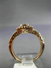 EFFY WIDE 1.0CT WHITE & CHOCOLATE FANCY DIAMOND 14KT ROSE GOLD HALO PROMISE RING