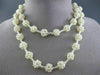 ESTATE WIDE & LONG SOUTH SEA PEARL 3D FLOWER CLUSTER BY THE YARD NECKLACE #25369