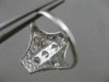 ANTIQUE .45CT OLD MINE DIAMOND PLATINUM 3 STONE FILIGREE ENGAGEMENT RING #20968