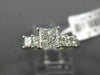 ESTATE 1.31CT PRINCESS DIAMOND 14K WHITE GOLD CLASSIC FIVE STONE ENGAGEMENT RING