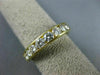 ESTATE 1.20CT DIAMOND 14KT YELLOW GOLD 8 STONE CHANNEL ANNIVERSARY RING #21015
