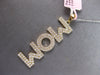 ESTATE EXTRA LARGE .95CT DIAMOND 14KT YELLOW GOLD 3D MOM FLOATING PENDANT