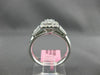 WIDE 1.0CT ROUND & BAGUETTE DIAMOND 18KT WHITE GOLD HALO LUCIDA ENGAGEMENT RING