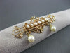 ANTIQUE 14K YELLOW GOLD & AAA SOUTH SEA PEARL VICTORIAN CROWN BROOCH / PIN 22527