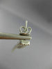 ESTATE WIDE & LONG 1.80CT DIAMOND 14KT WHITE GOLD 3D TRIPLE BAR EARRINGS #18425