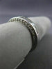 ESTATE .99CT ROUND & PRINCESS DIAMOND 14K WHITE GOLD 3D WEDDING ANNIVERSARY RING